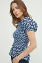 μπλε Βαμβακερή μπλούζα Lauren Ralph Lauren