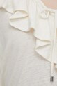 Льняна блузка Lauren Ralph Lauren 200933277 бежевий