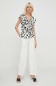 Льняна футболка Lauren Ralph Lauren 200933293 барвистий SS24