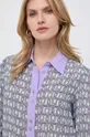 fialová Hodvábna košeľa Liu Jo