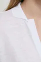 Lanena polo majica BOSS bijela