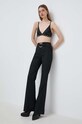 Шкіряний топ Pinko 103518.A1WK чорний SS24