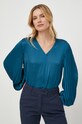 United Colors of Benetton bluzka niebieski 5WZGDQ07Q