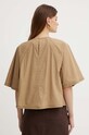 Odzież Weekend Max Mara bluzka bawełniana 2415161032600 beżowy