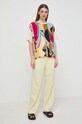 Weekend Max Mara bluzka jedwabna 2415941112600 multicolor SS24
