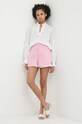 United Colors of Benetton bluzka bawełniana 5QAMDQ089 biały SS24