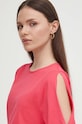 Хлопковая футболка United Colors of Benetton розовый 3BL0D1078