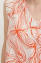 Halenka s lněnou směsí United Colors of Benetton 5HDGDQ08J oranžová