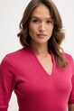 United Colors of Benetton t-shirt bawełniany różowy 3GA2D400U