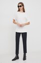 United Colors of Benetton tricou din bumbac 3BL0D106A bej SS24