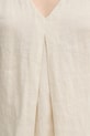 Lněná halenka United Colors of Benetton béžová 5BMLDQ06W