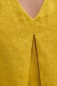 United Colors of Benetton bluzka lniana 5BMLDQ06W żółty