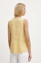 Oblečenie Ľanová blúzka United Colors of Benetton 5BMLDQ06W žltá