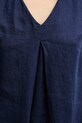 United Colors of Benetton bluză din in bleumarin 5BMLDQ06W