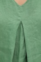Lněná halenka United Colors of Benetton 5BMLDQ06W zelená