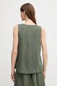 Îmbrăcăminte United Colors of Benetton bluză din in 5BMLDQ06W verde
