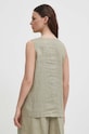 Oblečení Lněná halenka United Colors of Benetton 5BMLDQ06W zelená