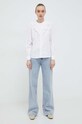 Ľanová košeľa Levi's A7356 biela SS24