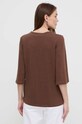 Odzież Max Mara Leisure bluzka lniana 2416941058600 brązowy
