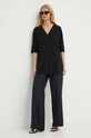 Блузка Max Mara Leisure 2416941068600 чорний SS24
