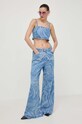 Patrizia Pepe top jeansowy 2C1546.D073 niebieski AA00