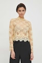 Блузка Sisley casual жовтий 5XDMLQ06B