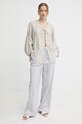 Košile Sisley 5OBLLQ06Y béžová SS24