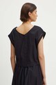 Îmbrăcăminte Sisley bluza din bumbac 5EHXLQ070 negru