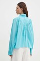 Бавовняна блузка Sisley блакитний 5HO1LQ06T