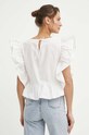 Îmbrăcăminte Sisley bluza din bumbac 5WMELQ06O bej