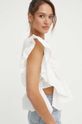 Sisley bluza din bumbac bej 5WMELQ06O