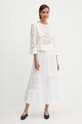 Sisley bluzka bawełniana 5EHXLQ071 biały SS24