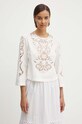 Sisley bluzka bawełniana biały 5EHXLQ071