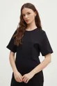 Îmbrăcăminte Sisley tricou din bumbac 3B4BL105G negru