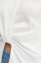 Sisley t-shirt bawełniany 3LANL105D beżowy