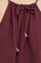 Top s prímesou ľanu Patrizia Pepe 2C1552.A052 burgundské