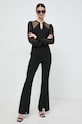 Morgan bluzka TESTELA TESTELA.NOIR czarny SS24