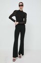 Morgan bluzka TROMI TROMI.NOIR czarny SS24