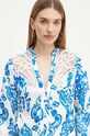 Рубашка с примесью льна Marciano Guess BLUE NOTE голубой 4GGH07.9708Z