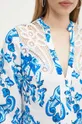 Сорочка з домішкою льону Marciano Guess BLUE NOTE Жіночий