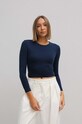 Saint Body bluza uni bleumarin SB.502