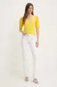 Morgan t-shirt DPALM giallo