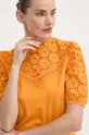 oranžna Bombažna majica Morgan DULIE