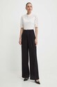 Morgan bluzka bawełniana DULIE DULIE.OFF.WHITE beżowy SS24