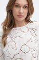Бавовняна блузка Morgan OSIA білий OSIA.OFF.WHITE