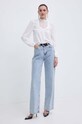 Μπλουζάκι Morgan TRIL TRIL TRIL.OFF.WHITE μπεζ SS24