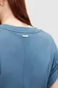 Bombažna majica AllSaints MIRA modra