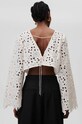 Βαμβακερή μπλούζα Undress Code Iris λευκό 670