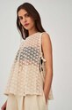 Undress Code bluzka bawełniana Sweet Nothings 559 beżowy SS24