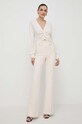 Elisabetta Franchi bluzka CA05142E2 beżowy SS24
